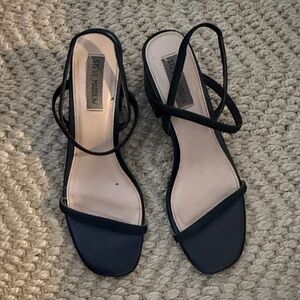 Steve Madden Black Strappy Heels